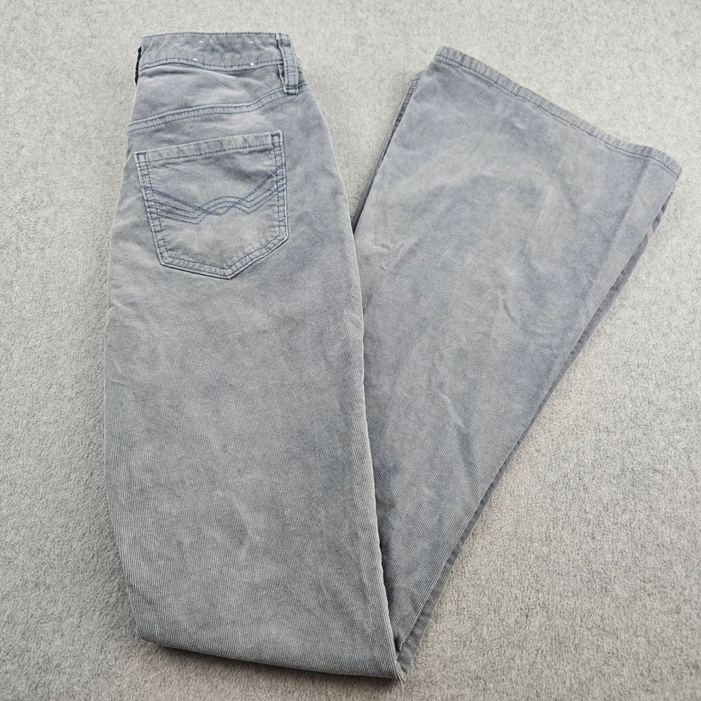 IDYLLWIND Flare Pants Women 2 Blue Corduroy Miranda Lambert Western Boho Retro